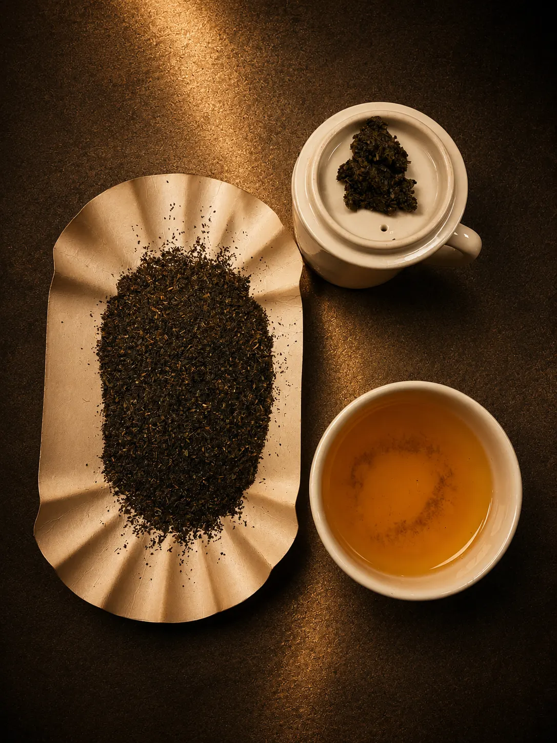 Blend 04, loose leaf and brewed cup