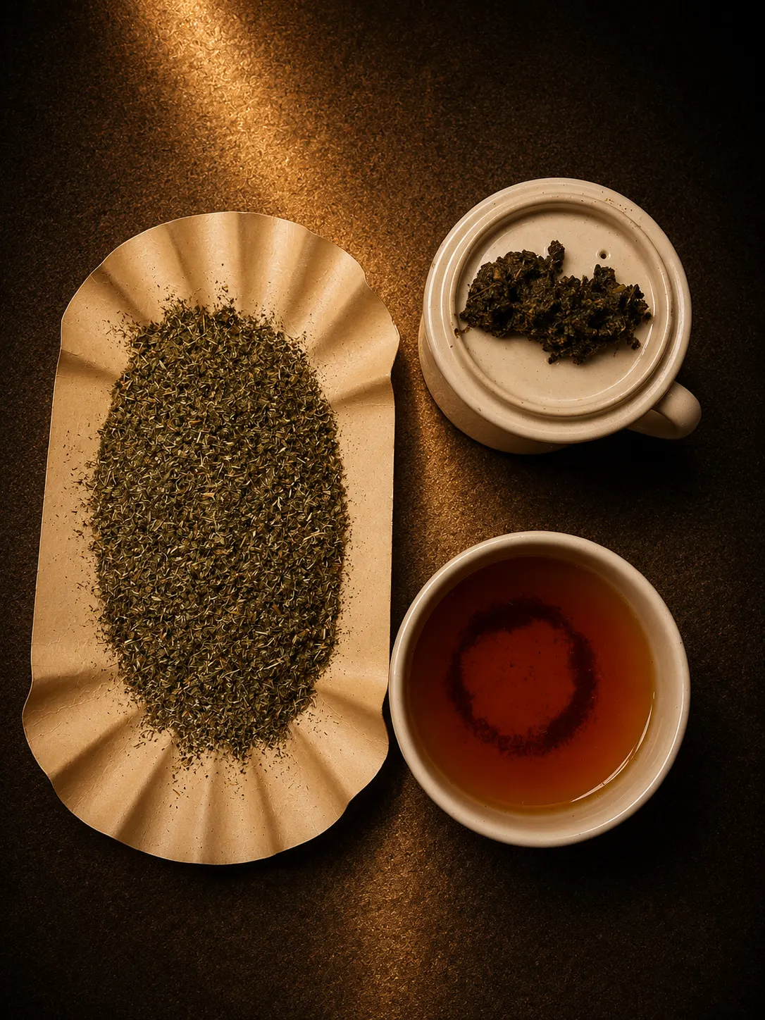 Blend 06, loose leaf and brewed cup