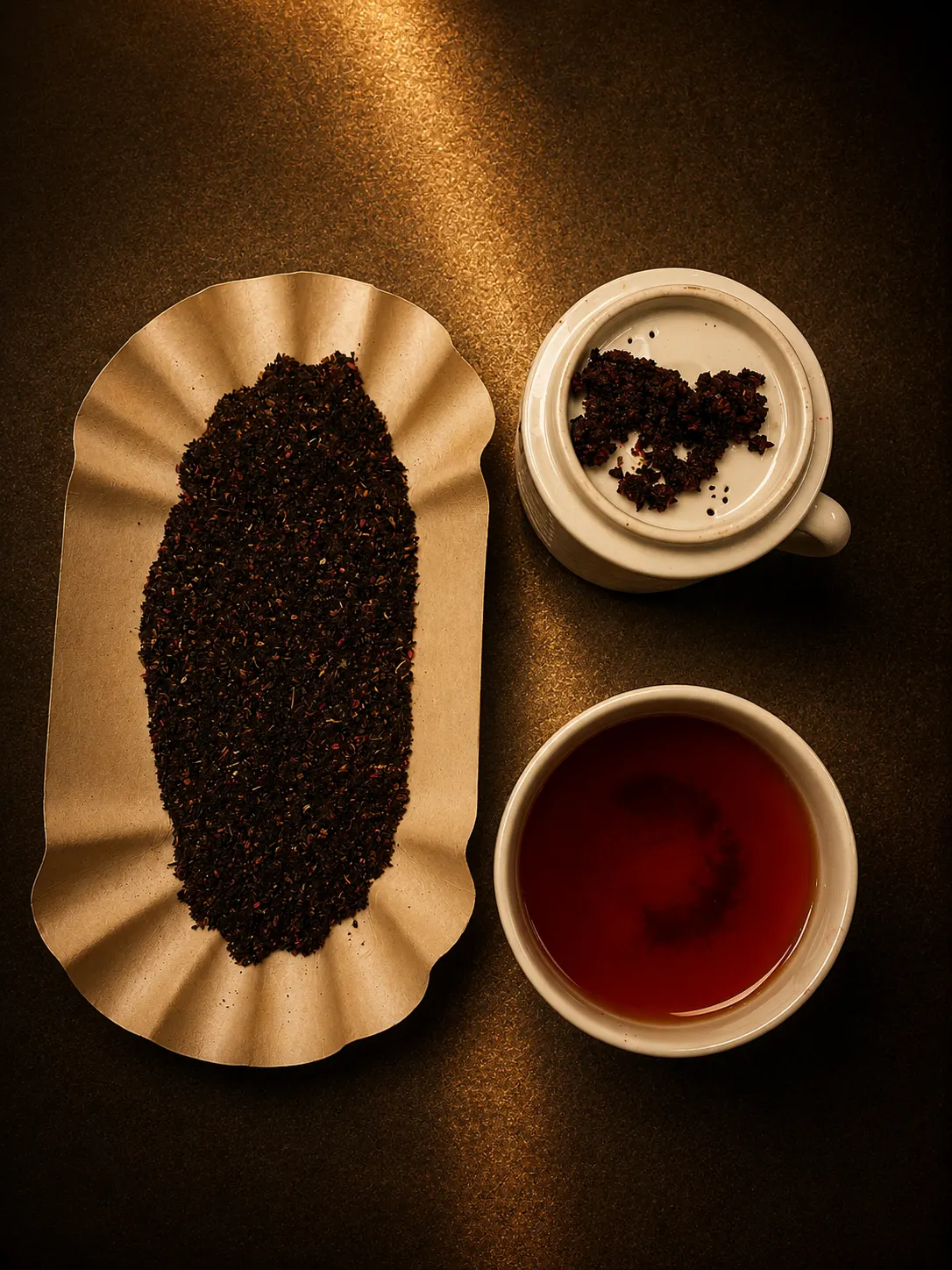 Blend 07, loose leaf and brewed cup