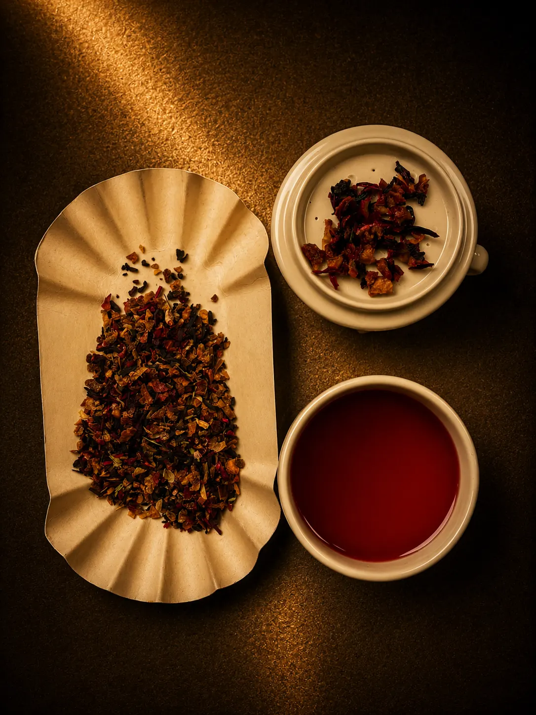 Blend 08, loose leaf and brewed cup