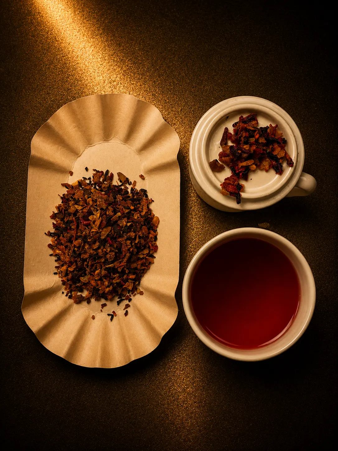 Blend 10, loose leaf and brewed cup