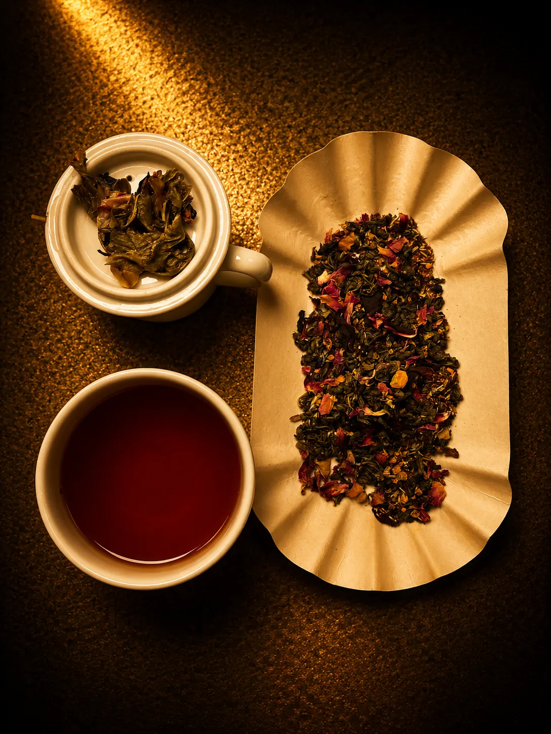 Blend 15, loose leaf and brewed cup
