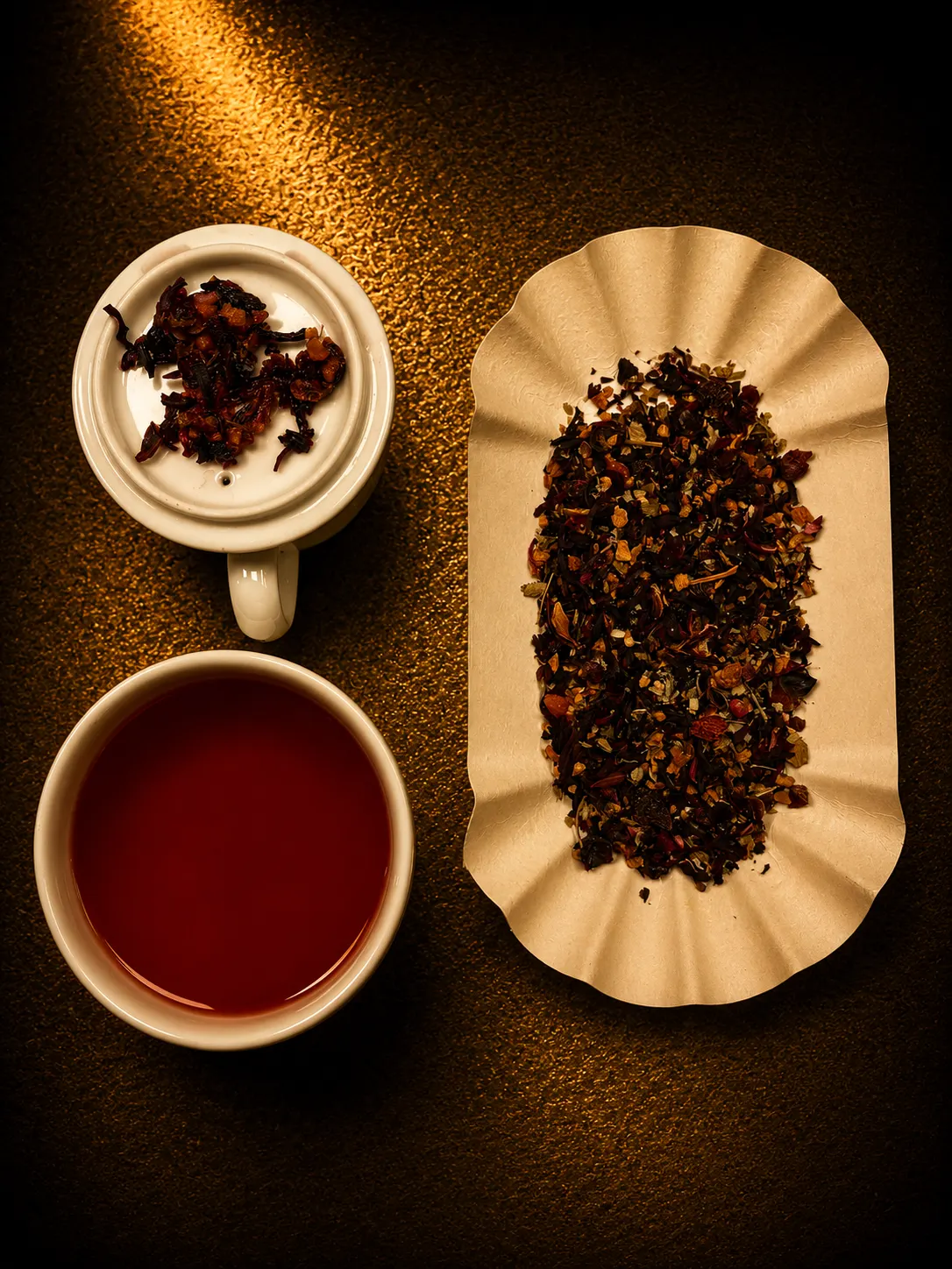 Blend 18, loose leaf and brewed cup