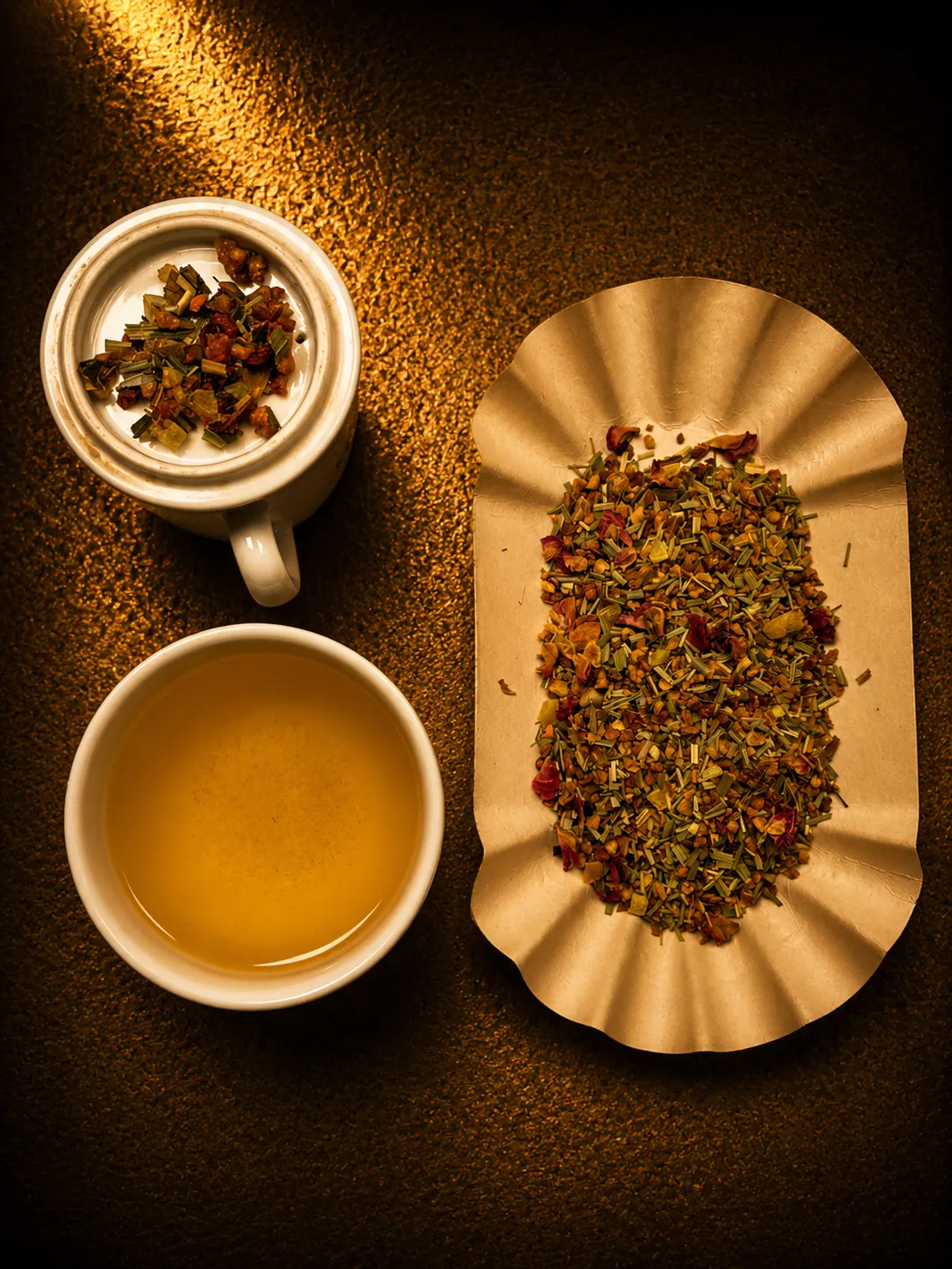 Blend 19, loose leaf and brewed cup